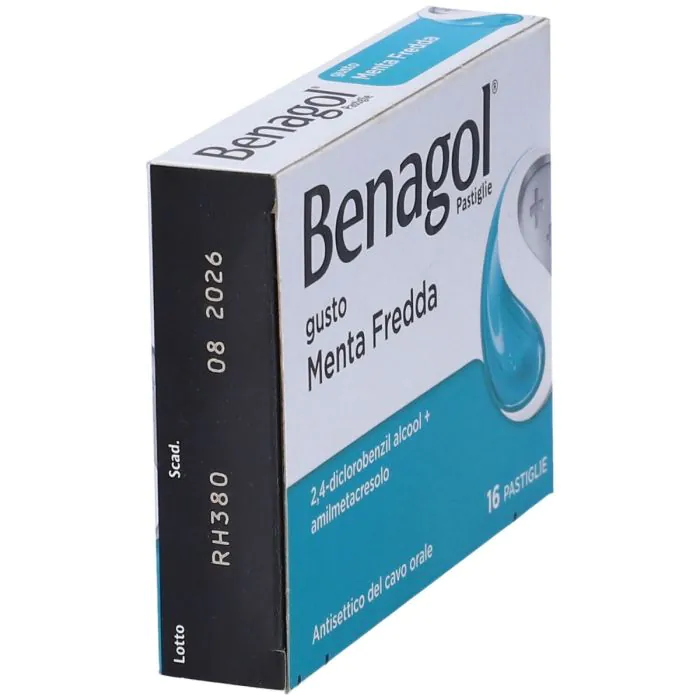 Benagol Pastiglie Menta Fredda Antisettico Cavo Orale 16 Pastiglie