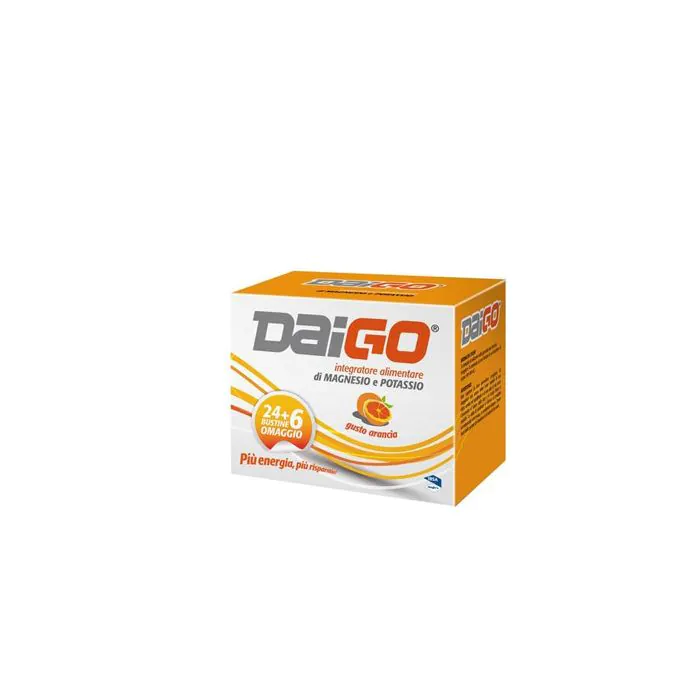 Daigo Magnesio E Potassio Arancia 24+6 Bustine 240g Daigo Magnesio E Potassio Arancia 24+6 Bustine 240g