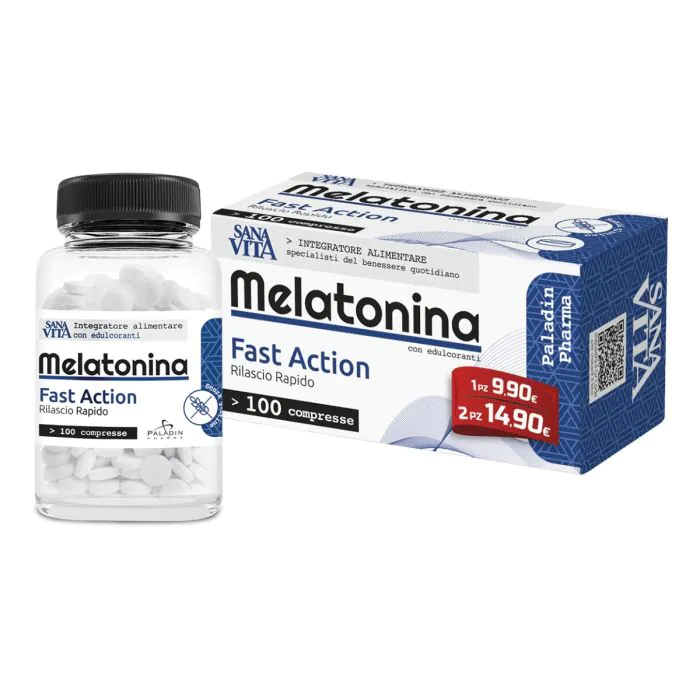 Sanavita Melatonina Fast Action Integratore 100 Compresse Sanavita Melatonina Fast Action Integratore 100 Compresse