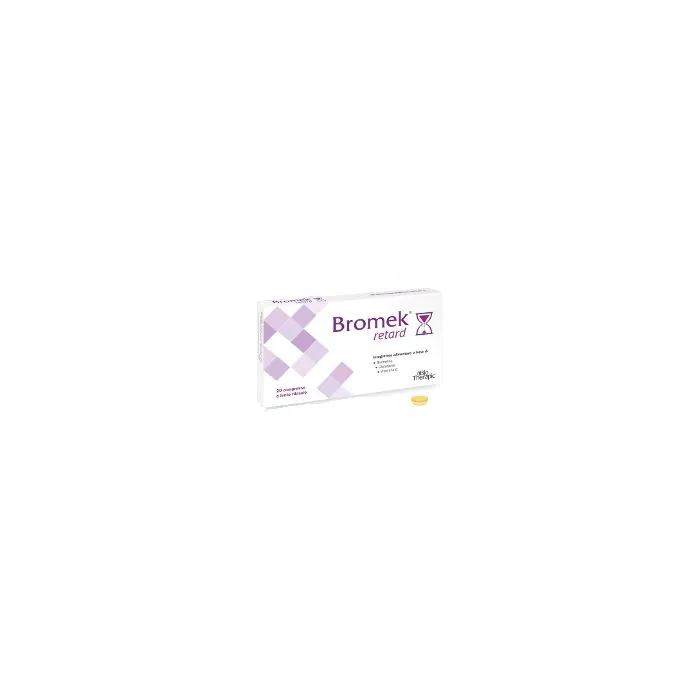 Bromek Retard - 20 Compresse: Trattamento Efficiente e Costante. Bromek Retard - 20 Compresse: Trattamento Efficiente e Costante.