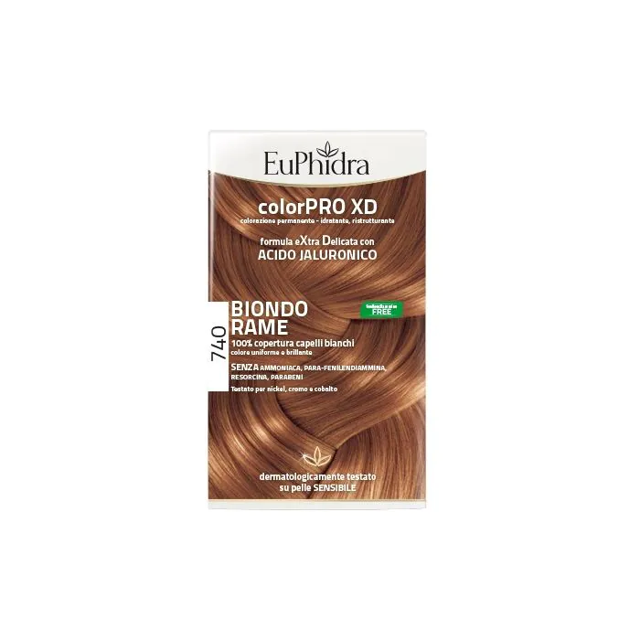 Euphidra Colorpro XD 740 Tintura Extra Delicata Colore Biondo Rame Euphidra Colorpro XD 740 Tintura Extra Delicata Colore Biondo Rame