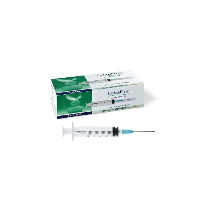 Sir. 5ml 23g 10pezzi Extrafine Sir. 5ml 23g 10pezzi Extrafine