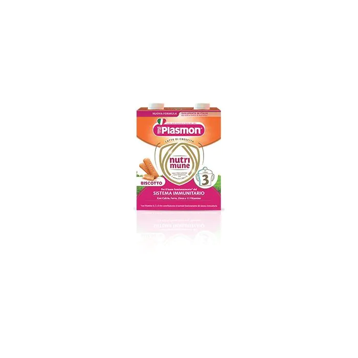 Plasmon Nutrimune Stage 3 Biscotto Liquido 2x500 ml Plasmon Nutrimune Stage 3 Biscotto Liquido 2x500 ml
