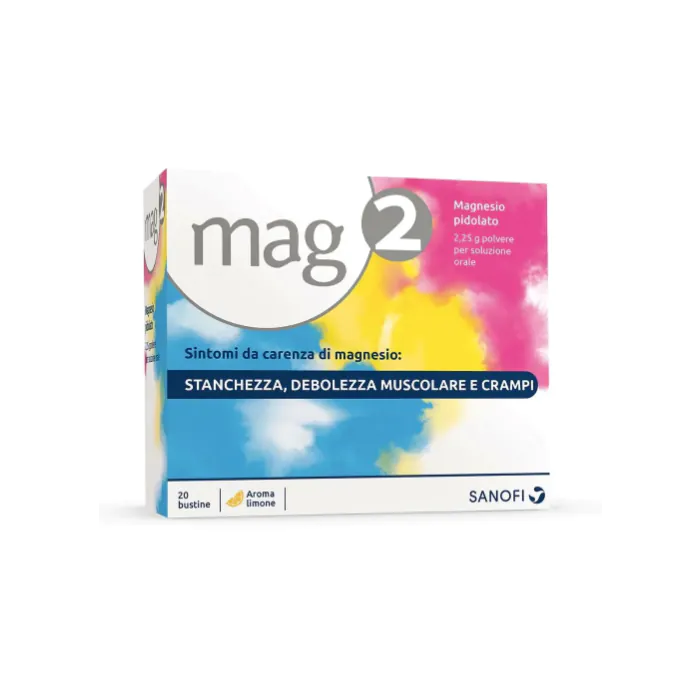 Mag2 Granulato Soluzione Orale 2,25g Magnesio Pidolato 20 Bustine