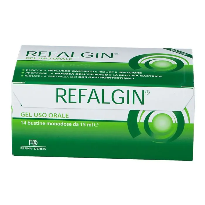 Refalgin Gel Soluzione Orale Reflusso Gastrico 14 Bustine 15 ml Refalgin Gel Soluzione Orale Reflusso Gastrico 14 Bustine 15 ml