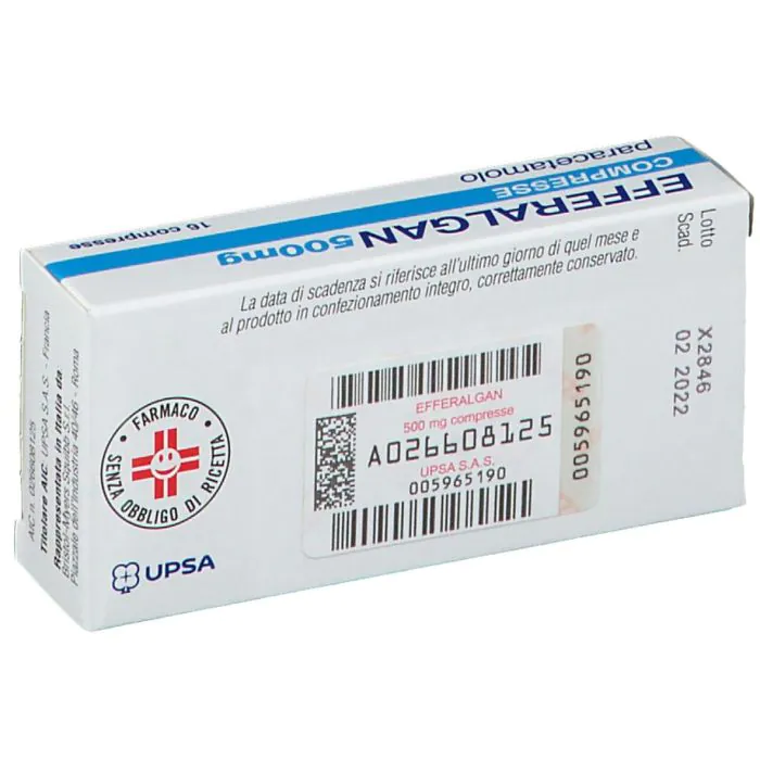 Efferalgan 500 Mg Paracetamolo 16 Compresse