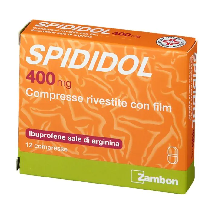 Spididol 400 mg Ibuprofene Sale di Arginina Analgesico 12 Compresse Rivestite Spididol 400 mg Ibuprofene Sale di Arginina Analgesico 12 Compresse Rivestite