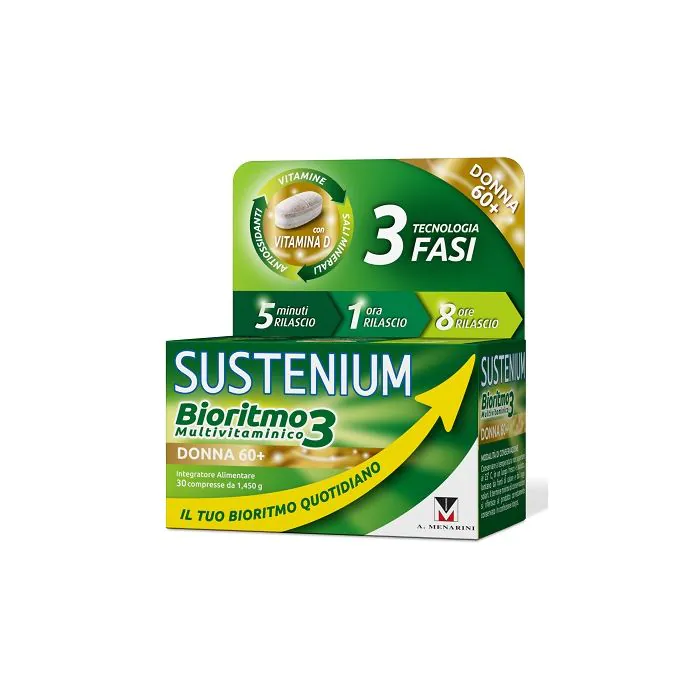 Sustenium bioritmo3 donna 60+ 30 compresse Sustenium bioritmo3 donna 60+ 30 compresse