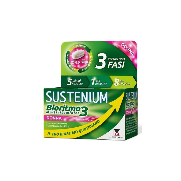 Sustenium bioritmo3 donna 30 compresse Sustenium bioritmo3 donna 30 compresse