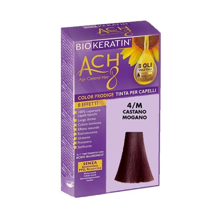 Biokeratin ach8 color prodige 4/m castano mogano