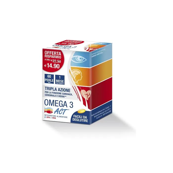 Omega 3 act 60 perle 540mg Omega 3 act 60 perle 540mg