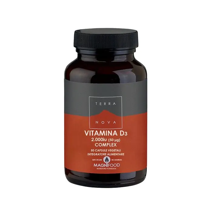Terranova complesso di vitamina d3 2000 iu (50ug) 50 capsule Terranova complesso di vitamina d3 2000 iu (50ug) 50 capsule