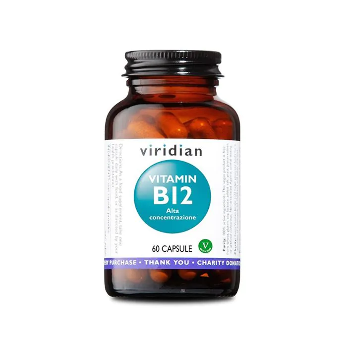 Viridian vitamin b12 high potency 60 capsule viridian vitamina b12 alta concentrazione