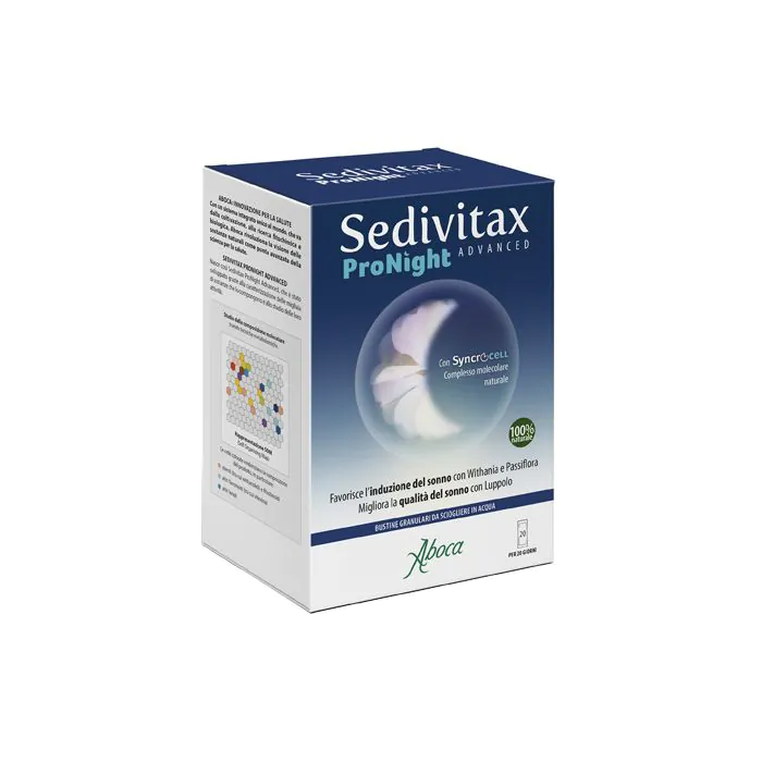 Sedivitax pronight advanced 20 bustine
