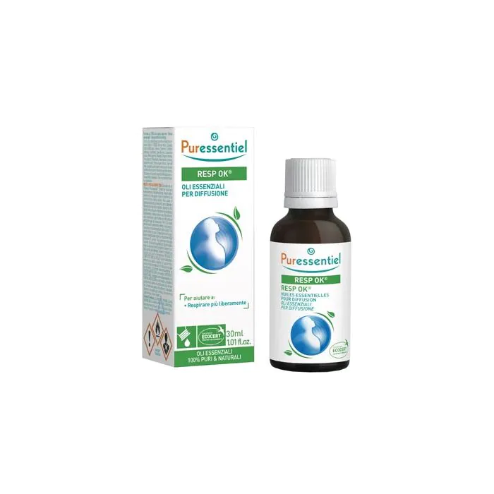 Miscela resp ok oli essenziali per diffusione 30 ml puressentiel ecocert Miscela resp ok oli essenziali per diffusione 30 ml puressentiel ecocert