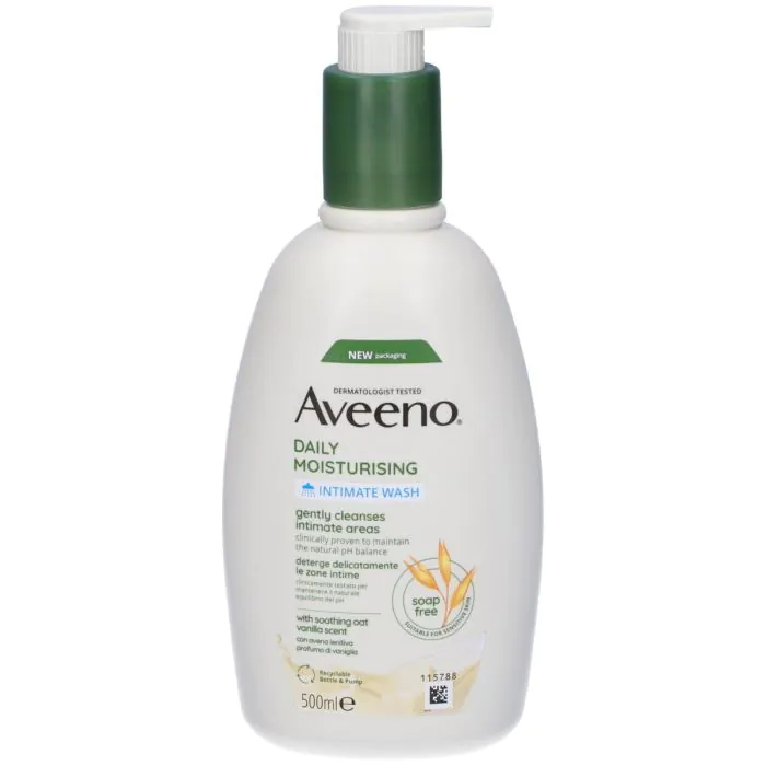 Aveeno Daily Moisturising Detergente Intimo Extra Delicato Naturale Senza Sapone 500 ml