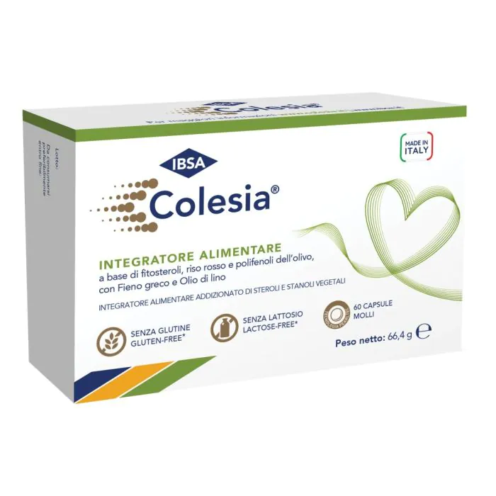 Colesia Integratore Per Trigliceridi e Colesterolo 60 Capsule Molli Colesia Integratore Per Trigliceridi e Colesterolo 60 Capsule Molli