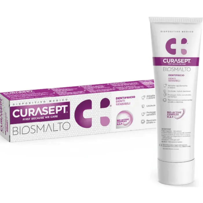 Curasept Biosmalto Denti Sensibili Dentifricio 75 ml Curasept Biosmalto Denti Sensibili Dentifricio 75 ml