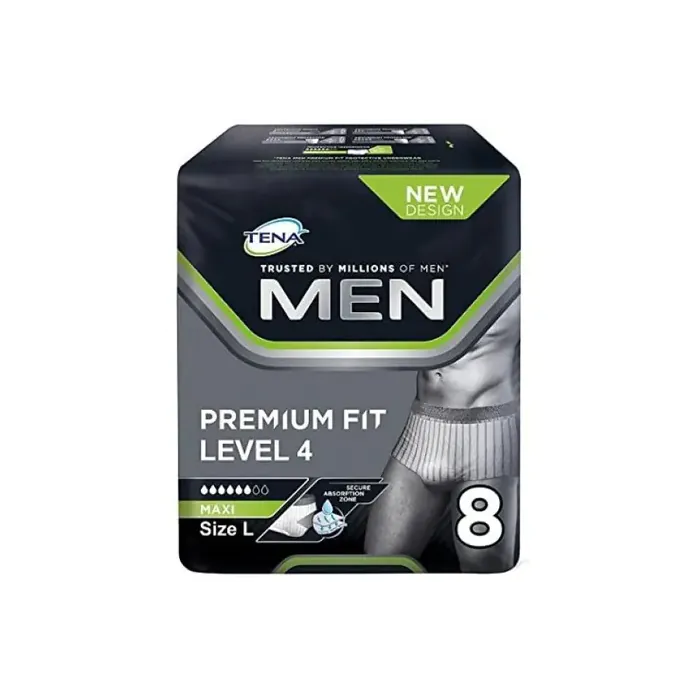 Tena Men Premium Fit Mutandina Assorbente Livello 4 Taglia L 8 Pezzi Tena Men Premium Fit Mutandina Assorbente Livello 4 Taglia L 8 Pezzi