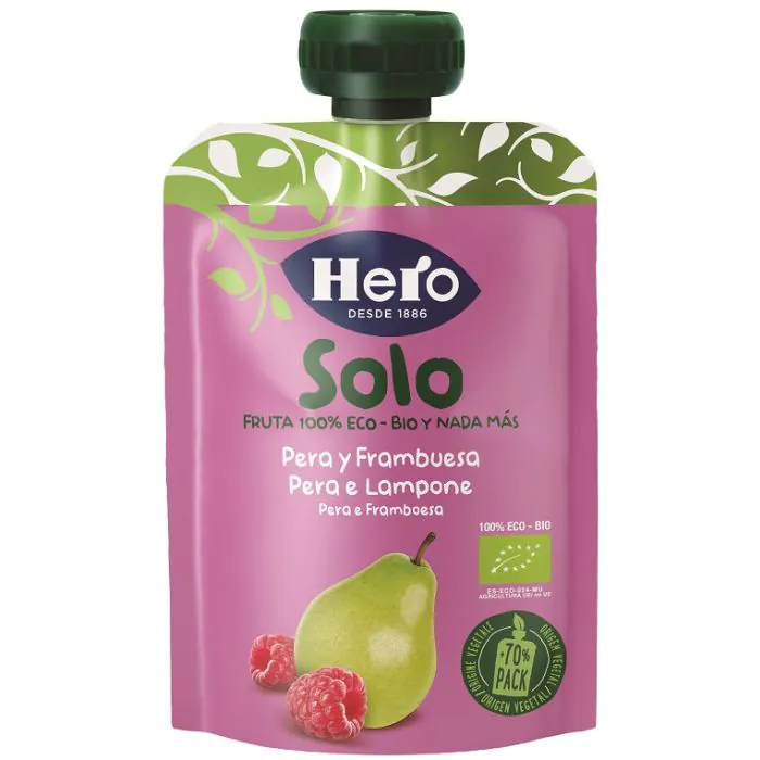 Hero b pouch pera lampone 100g Hero b pouch pera lampone 100g