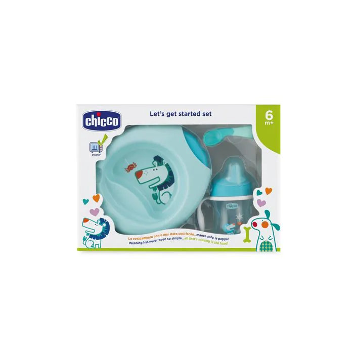 Chicco set pappa azzurro 6m+ Chicco set pappa azzurro 6m+