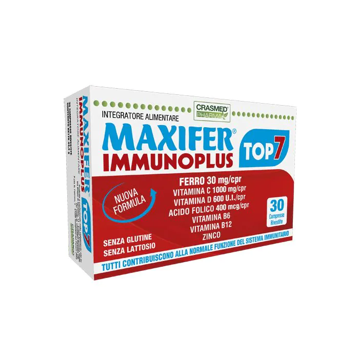 Maxifer immunoplus top 7 30 compresse Maxifer immunoplus top 7 30 compresse