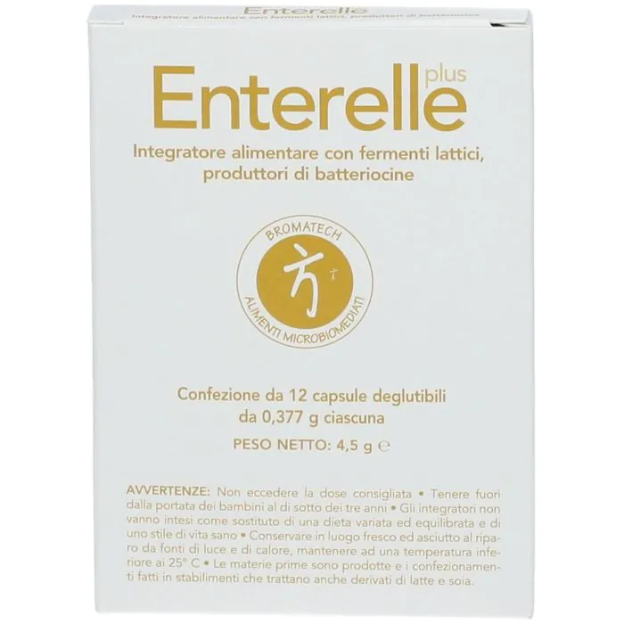 Enterelle Plus Integratore Di Fermenti Lattici 12 Capsule Enterelle Plus Integratore Di Fermenti Lattici 12 Capsule
