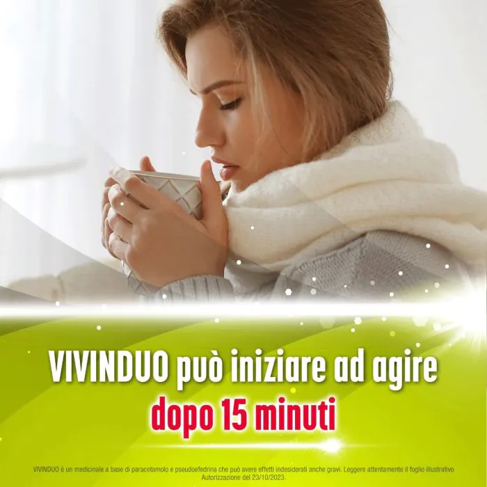 VivinDuo Febbre e Congestione Nasale Paracetamolo 10 Bustine