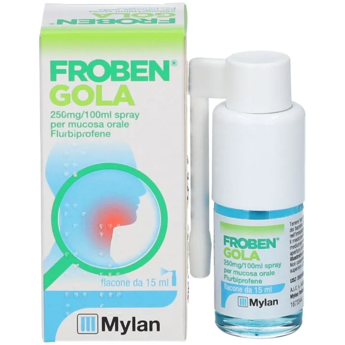 Froben Gola Spray 0,25% Flurbiprofene 15 ml Froben Gola Spray 0,25% Flurbiprofene 15 ml