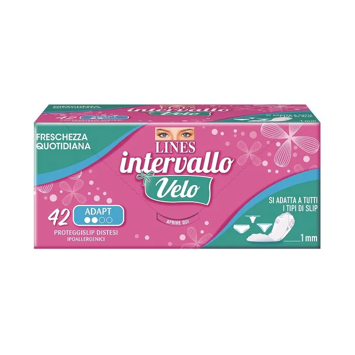 LINES Intervallo Velo Adapt Salvaslip 42 Pezzi LINES Intervallo Velo Adapt Salvaslip 42 Pezzi