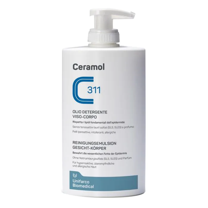 Ceramol 311 Olio Detergente Viso Corpo Non Schiumogeno 400 ml