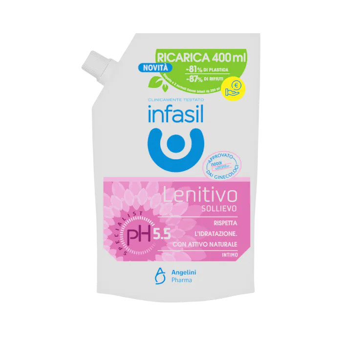 Infasil Detergente Ph Specialist 5.5 Intimo Lenitivo Sollievo - Ricarica 400 ml Infasil Detergente Ph Specialist 5.5 Intimo Lenitivo Sollievo - Ricarica 400 ml