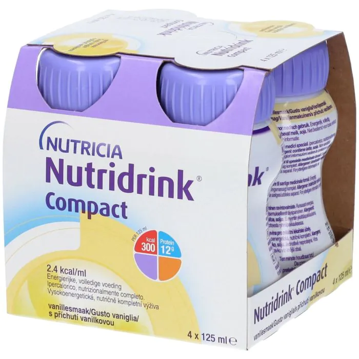 Nutridrink Compact Integratore Nutrizionale Gusto Vaniglia 4x125 ml Nutridrink Compact Integratore Nutrizionale Gusto Vaniglia 4x125 ml