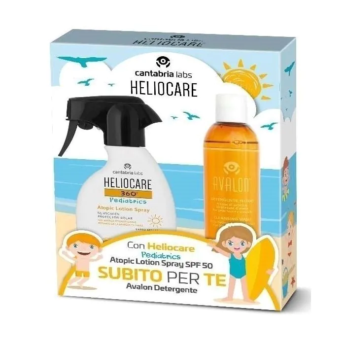 Heliocare 360 Pediatrics Atopic Lotion 250 ml + Avalon Detergente Fluido 250 ml Heliocare 360 Pediatrics Atopic Lotion 250 ml + Avalon Detergente Fluido 250 ml