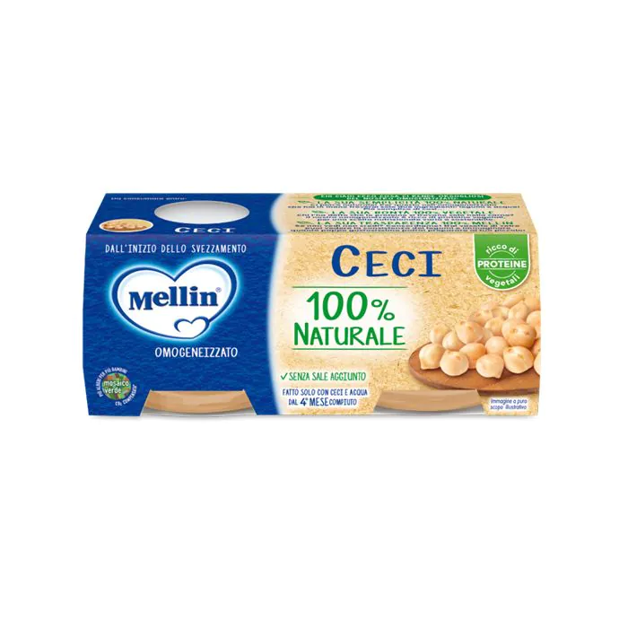 Mellin omogeneizzato ceci 2 x 80 g Mellin omogeneizzato ceci 2 x 80 g