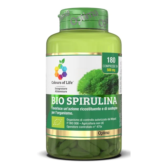 Bio spirulina 180 compresse colours of life Bio spirulina 180 compresse colours of life
