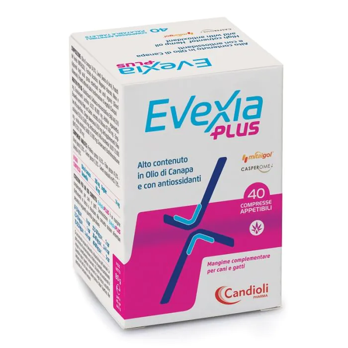 Evexia Plus 40 Compresse Alto Contenuto In Olio Di Canapa E Con Antiossidanti Evexia Plus 40 Compresse Alto Contenuto In Olio Di Canapa E Con Antiossidanti