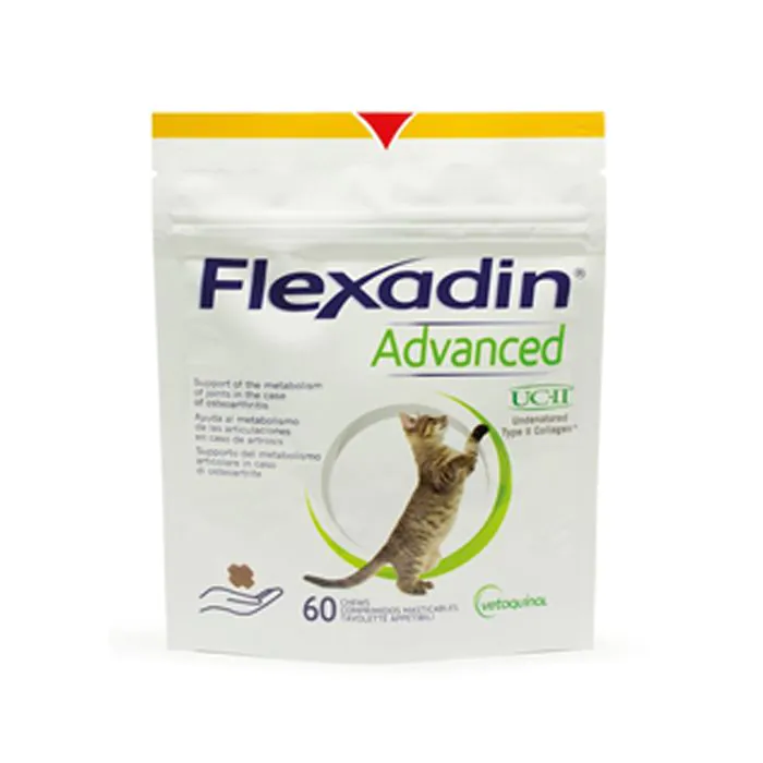 Flexadin Advanced Gatto Tutte Le Taglie Busta Da 60 Tavolette Appetibili Masticabili Flexadin Advanced Gatto Tutte Le Taglie Busta Da 60 Tavolette Appetibili Masticabili