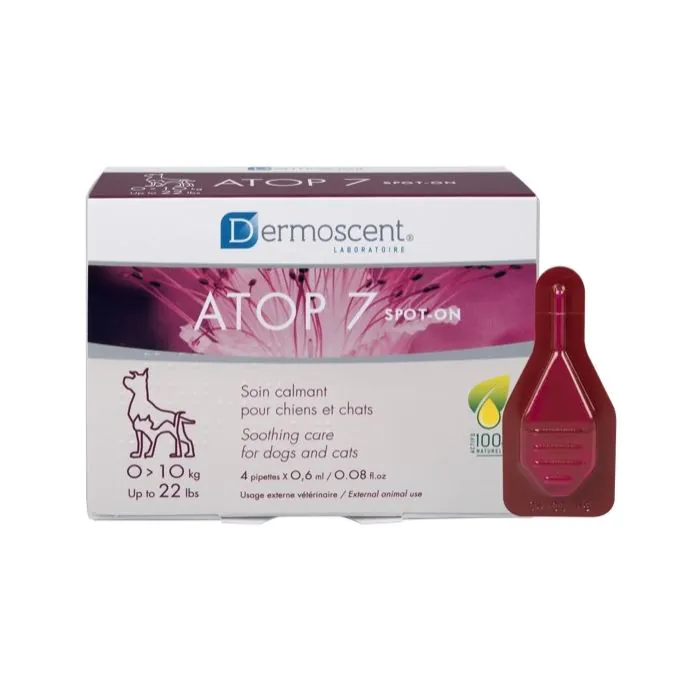 Atop 7 Spot-On Dogs&Cats 10 Kg 4 Pipette X 0,6 Ml Atop 7 Spot-On Dogs&Cats 10 Kg 4 Pipette X 0,6 Ml