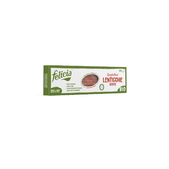 Felicia spaghettoni lenticchie rosse 250 g Felicia spaghettoni lenticchie rosse 250 g
