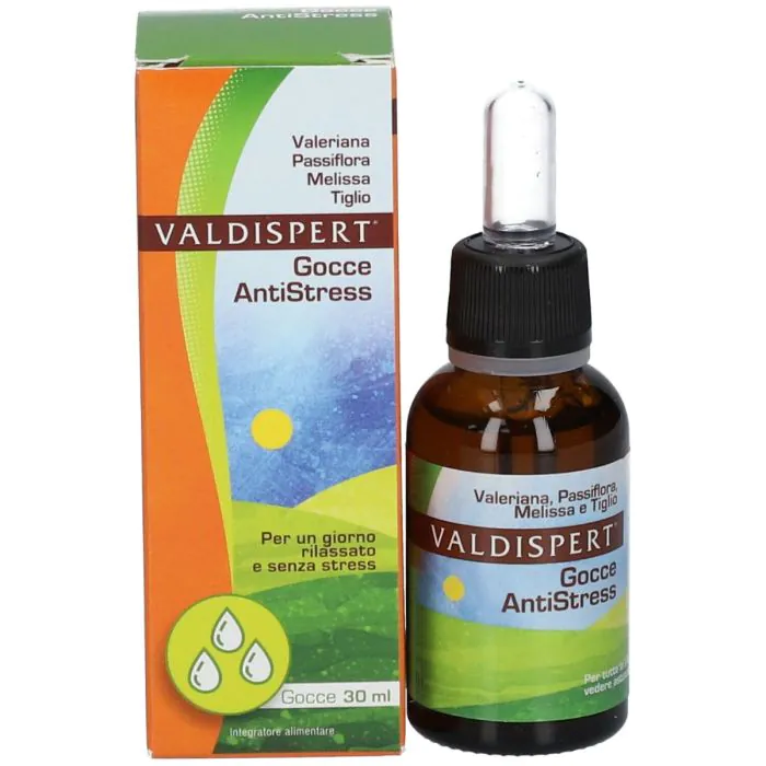 Valdispert Gocce Antistress Integratore Per Contrastare I Disturbi Da Stress Flacone Da 30 ml Valdispert Gocce Antistress Integratore Per Contrastare I Disturbi Da Stress Flacone Da 30 ml