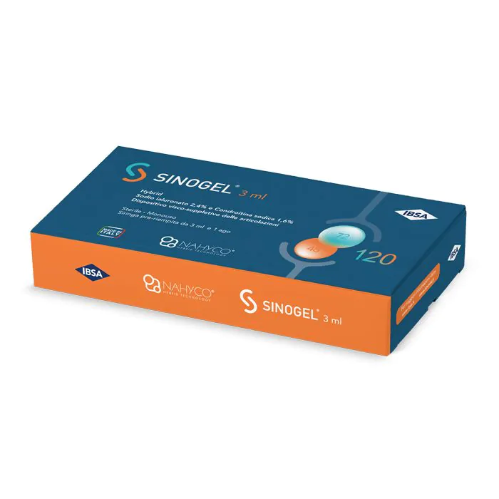 Siringa intra-articolare sinogel 2,4% + 1,6% 3 ml 1 fs + ago gauge 21
