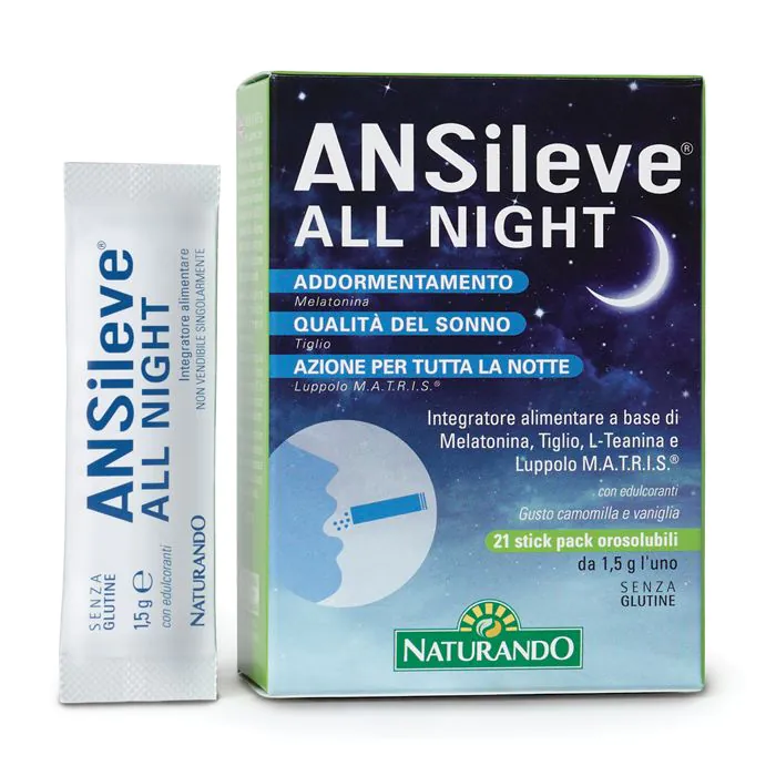 Ansileve all night 21 stick pack orosolubili Ansileve all night 21 stick pack orosolubili