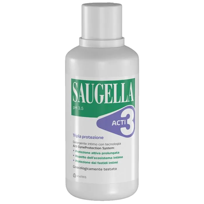 Saugella acti3 tripla protezione detergente intimo 500 ml Saugella acti3 tripla protezione detergente intimo 500 ml