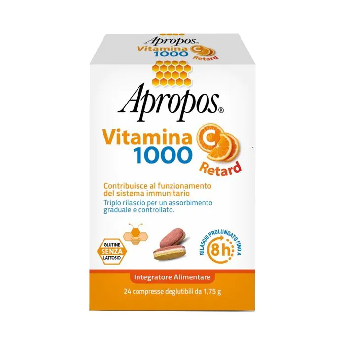 Apropos Vitamina C 1000 Retard 24 Compresse Apropos Vitamina C 1000 Retard 24 Compresse