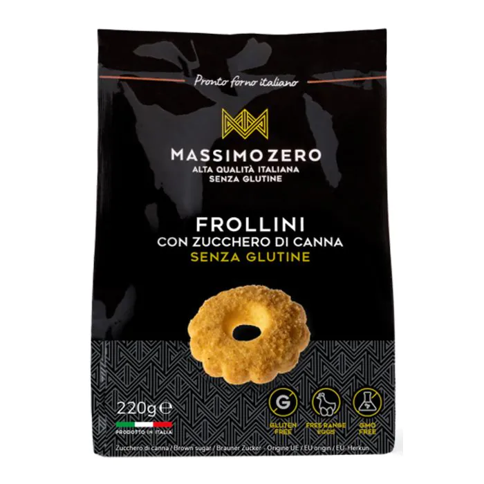 Massimo Zero Frollini Zucchero Di Canna 220g Massimo Zero Frollini Zucchero Di Canna 220g