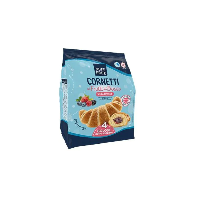 Nutrifree cornetti integrali ai frutti di bosco 4 x 60 g