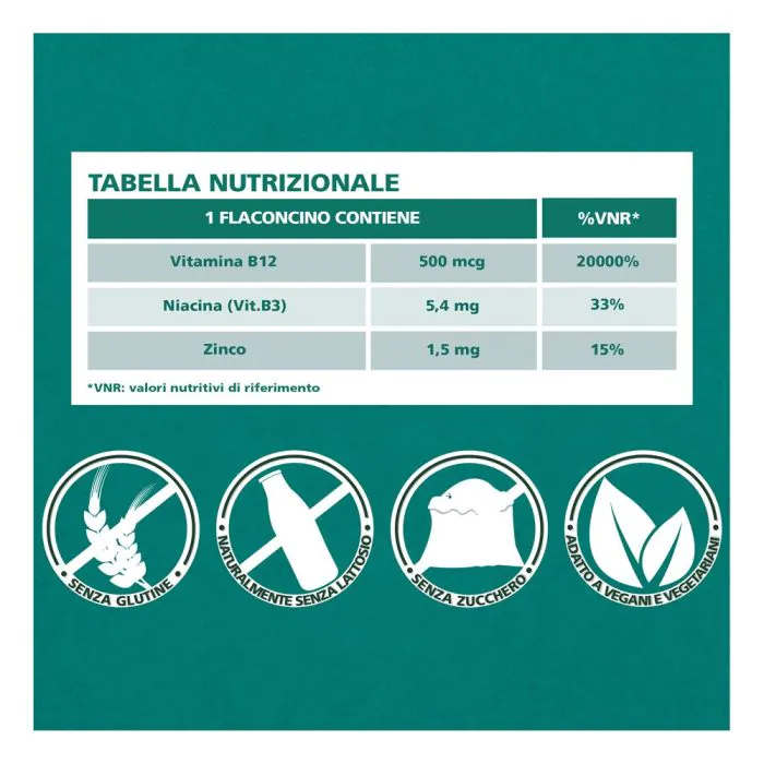 Be-Total Advance B12 Integratore Alimentare 50+ Anni Maxi Formato da 30 Flaconcini
