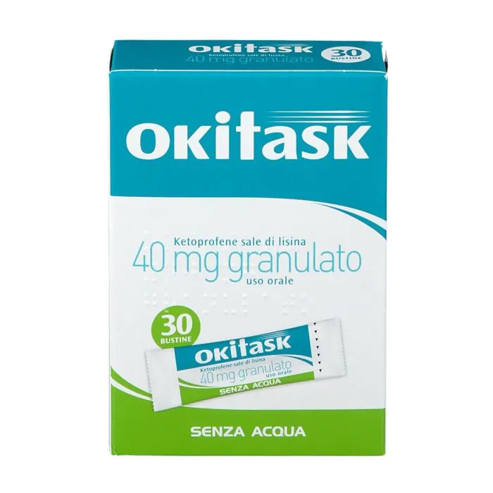 Okitask 40 mg Ketoprofene Sale di Lisina 30 Bustine