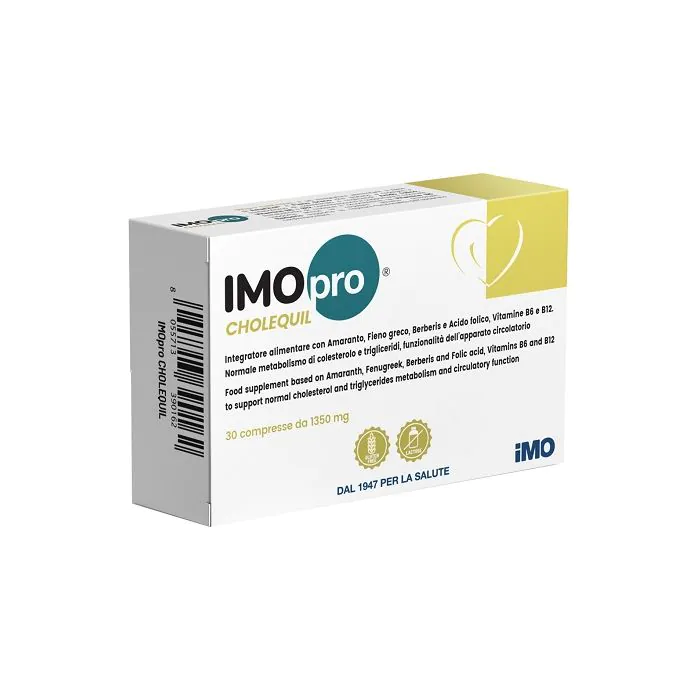 Imopro cholequil 30 compresse 1,35 g Imopro cholequil 30 compresse 1,35 g